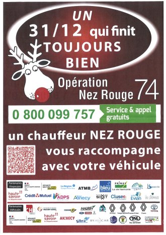 Opération Nez Rouge : 31 décembre 2024.